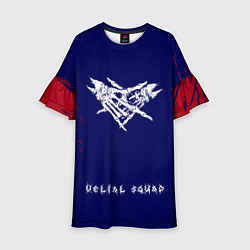 Платье клеш для девочки Velial squad abstract, цвет: 3D-принт