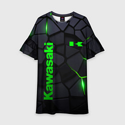 Платье клеш для девочки Kawasaki - плиты с эффектом свечения, цвет: 3D-принт