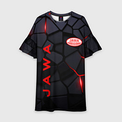 Платье клеш для девочки Jawa - плиты с эффектом свечения, цвет: 3D-принт