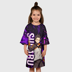 Платье клеш для девочки Субару Re:Zero, цвет: 3D-принт — фото 2