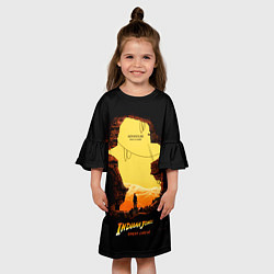 Платье клеш для девочки Indiana Jones and the Great Circle, цвет: 3D-принт — фото 2
