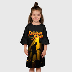 Платье клеш для девочки Indiana Jones, цвет: 3D-принт — фото 2