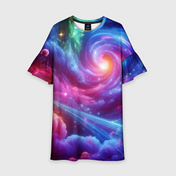 Детское платье Neon space fantasy