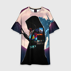 Платье клеш для девочки Для любителя аниме, цвет: 3D-принт