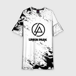 Платье клеш для девочки Marshmello x Linkin park, цвет: 3D-принт