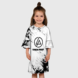 Платье клеш для девочки Marshmello x Linkin park, цвет: 3D-принт — фото 2