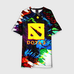 Платье клеш для девочки Dota monster, цвет: 3D-принт