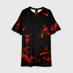 Детское платье Color red black