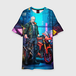 Платье клеш для девочки One punch man cyberpunk 2077, цвет: 3D-принт