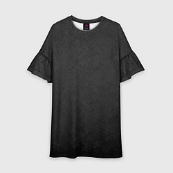 Детское платье Угольный серый текстурированный градиент