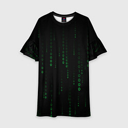 Детское платье Color black green