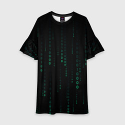 Детское платье Color black turquoise