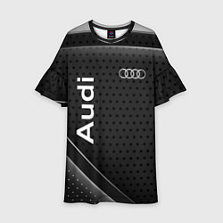 Платье клеш для девочки Audi текстура, цвет: 3D-принт