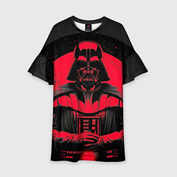 Платье клеш для девочки Дарт Вейдер star wars, цвет: 3D-принт