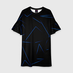 Детское платье Color blue line