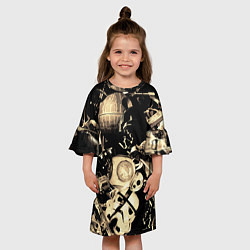 Платье клеш для девочки Дарт Вейдер Йода Чубакка и другие из Star Wars, цвет: 3D-принт — фото 2