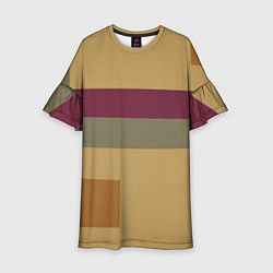 Детское платье Цветной геометрический абстрактный паттерн