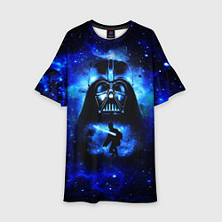 Платье клеш для девочки Дарт вейдер и люк, цвет: 3D-принт