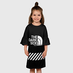 Платье клеш для девочки The dark side, цвет: 3D-принт — фото 2