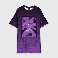 Платье клеш для девочки Lazarus: Violet Pattern, цвет: 3D-принт