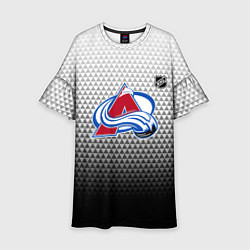 Платье клеш для девочки Колорадо Эвеланш - черный градиент, цвет: 3D-принт