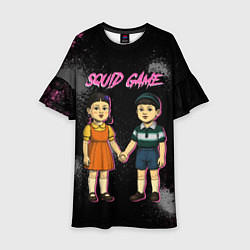 Платье клеш для девочки Squid game 3 season, цвет: 3D-принт