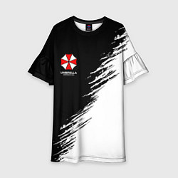 Детское платье Umbrella Corp - black and white