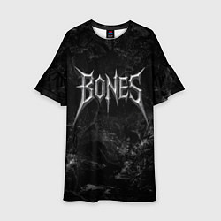 Детское платье Bones лого из металла