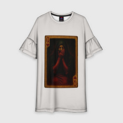 Платье клеш для девочки Королева воров: дама червей, цвет: 3D-принт