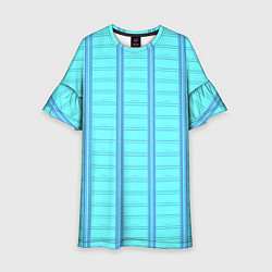 Детское платье Цвет голубая клетка