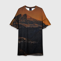 Платье клеш для девочки Эльбрус, цвет: 3D-принт