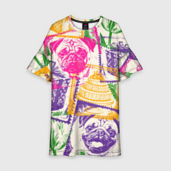 Детское платье Мопс и праздник