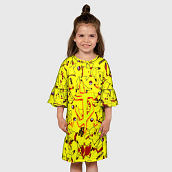 Платье клеш для девочки Doom x pokemon, цвет: 3D-принт — фото 2