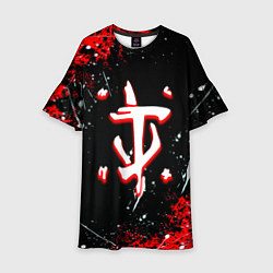 Детское платье Doom краски абстракция