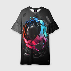 Платье клеш для девочки Abstract graphics, цвет: 3D-принт