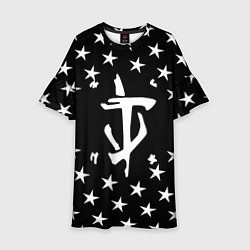 Платье клеш для девочки Doom star, цвет: 3D-принт