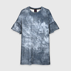 Детское платье Абстракция - gray-blue