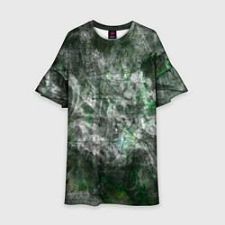 Платье клеш для девочки Абстракция - acid boom, цвет: 3D-принт