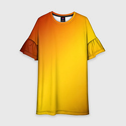 Детское платье Color yellow red gradient