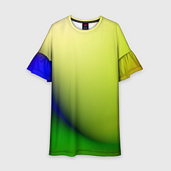 Платье клеш для девочки The color is multicolored, цвет: 3D-принт