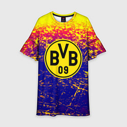 Платье клеш для девочки Borussia краски, цвет: 3D-принт