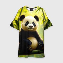 Платье клеш для девочки Бамбуковый хранитель, цвет: 3D-принт