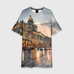 Детское платье Санкт-Петербург - мокрый снег