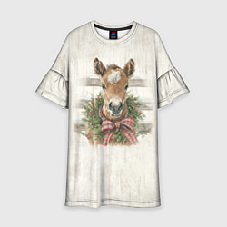 Детское платье Жеребёнок и новый год