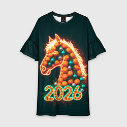 Детское платье Праздничная лошадь 2026