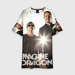 Платье клеш для девочки Imagine Dragons, цвет: 3D-принт