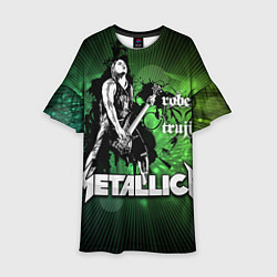 Платье клеш для девочки Metallica: Robert Trujillo, цвет: 3D-принт