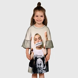 Платье клеш для девочки Eminem: I am Rap, цвет: 3D-принт — фото 2