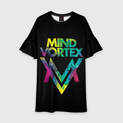Платье клеш для девочки Mind Vortex Colour, цвет: 3D-принт