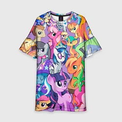 Платье клеш для девочки My Little Pony, цвет: 3D-принт